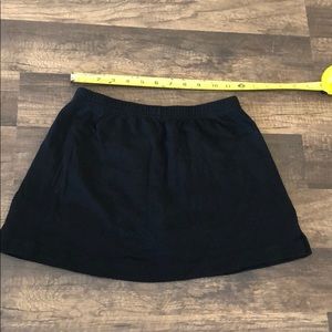 Black mini skort.